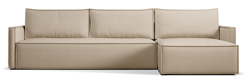 Newilla Slim Arms Sectional Sofa Bed