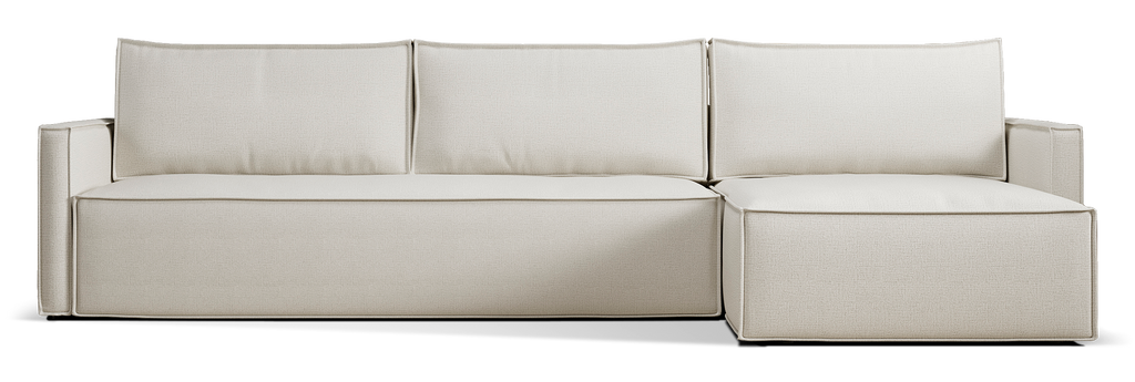 Newilla Slim Arms Sectional Sofa Bed