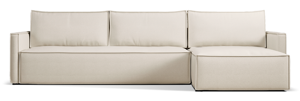 Newilla Slim Arms Sectional Sofa Bed