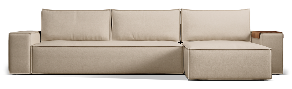 Newilla Wide Arms Sectional Sofa Bed