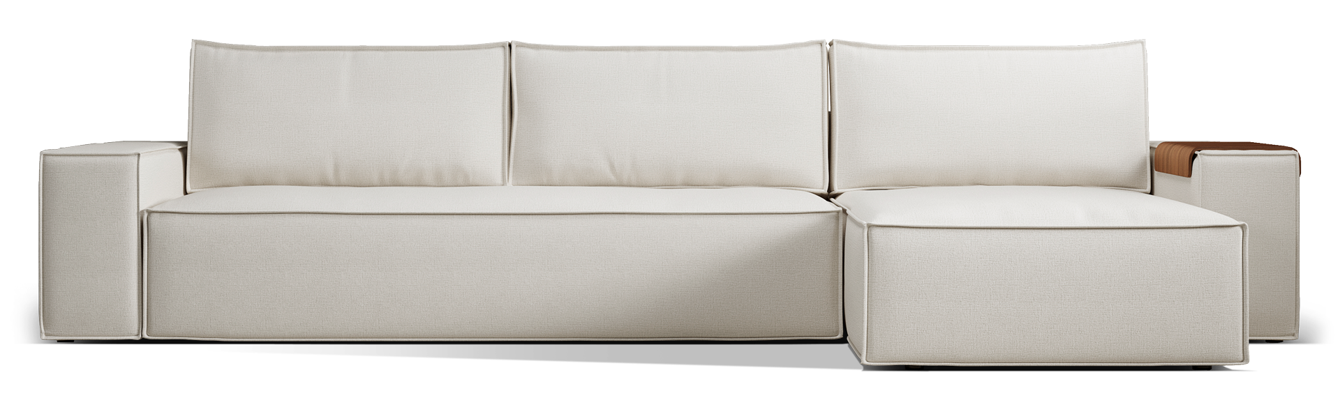 Newilla Wide Arms Sectional Sofa Bed
