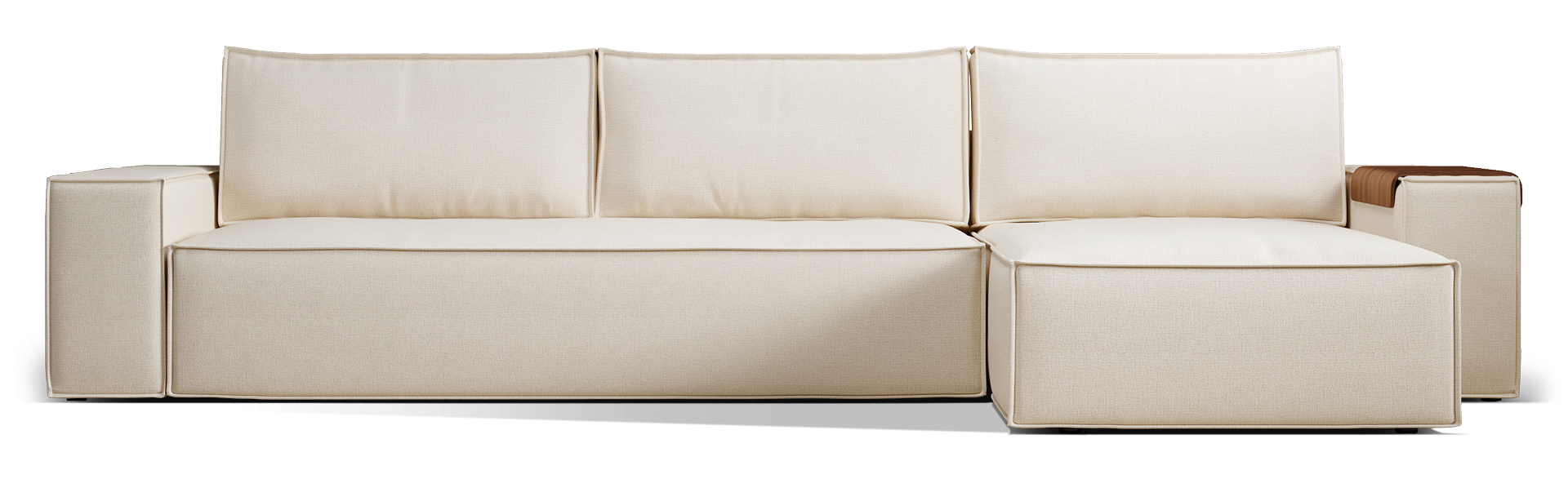 Newilla Wide Arms Sectional Sofa Bed